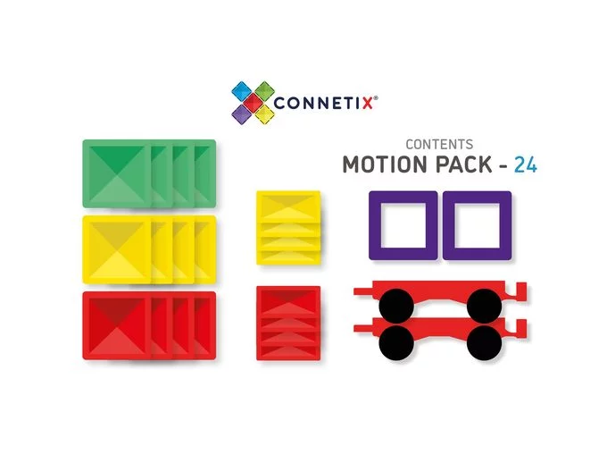 【Connetix】Rainbow Motion Pack 24 Pieces The-Toy-Box-Connetix-Rainbow-
